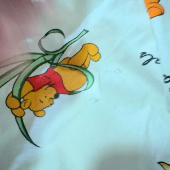 Vintage Disney Winnie the Pooh Tigger  Poohtanicals duvet & ruffle pillow shams - Picture 15 of 15